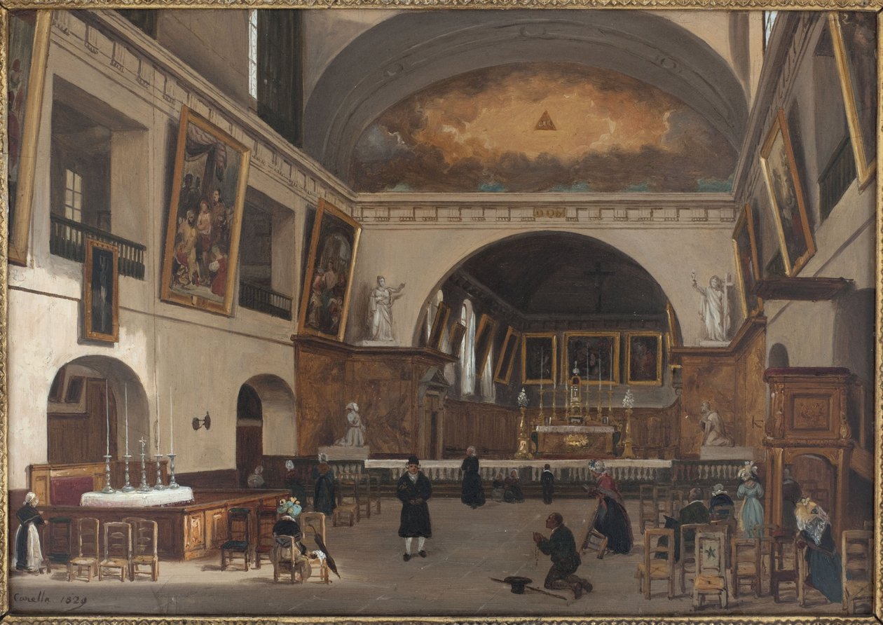 Interior of Saint-Jean-Saint-François church - Giuseppe Canella