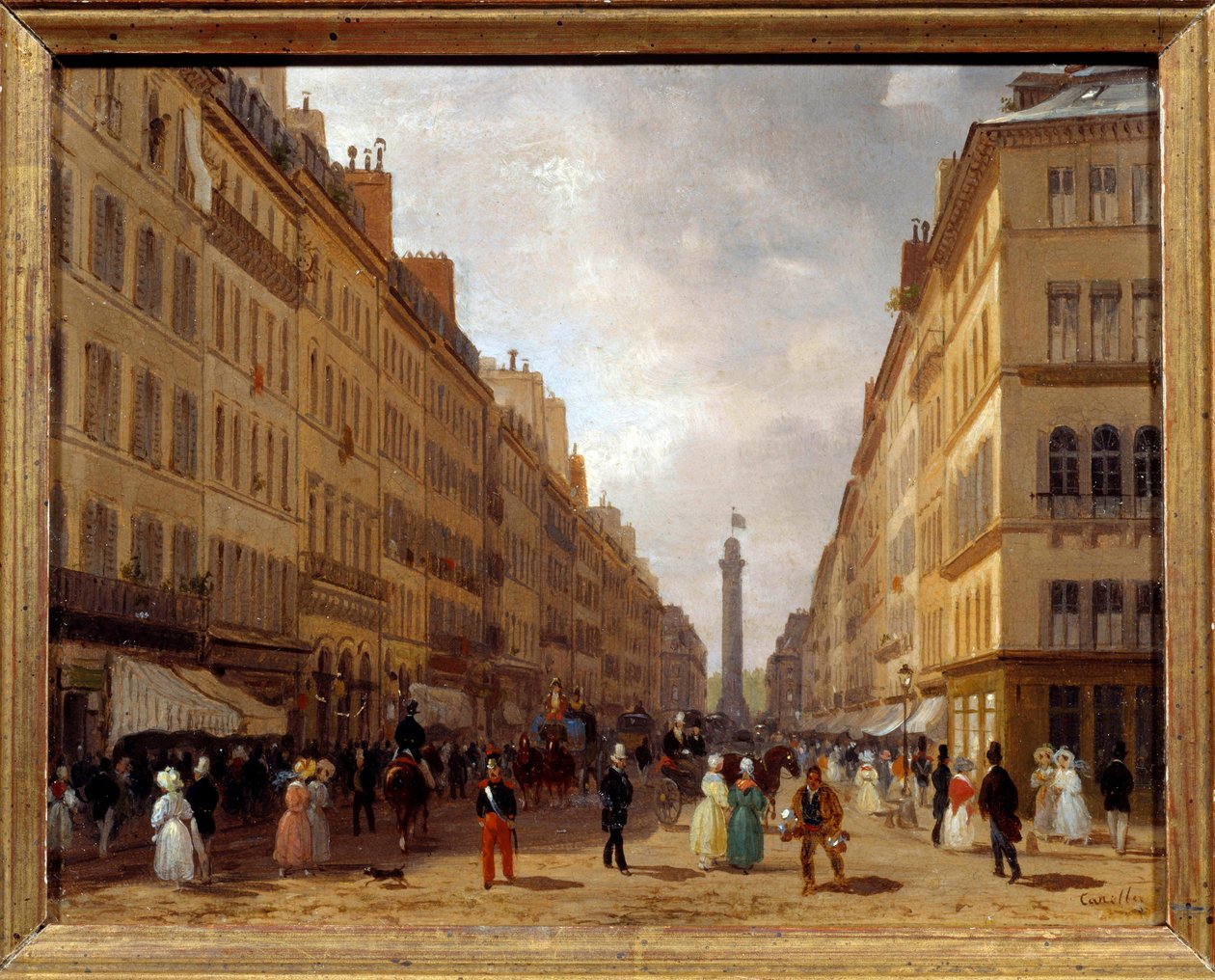 Vue de la rue de la Paix à Paris - Giuseppe Canella