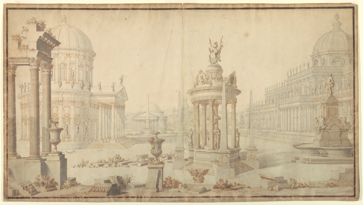 Design de scène : Fantaisie architecturale - Giuseppe Galli Bibiena