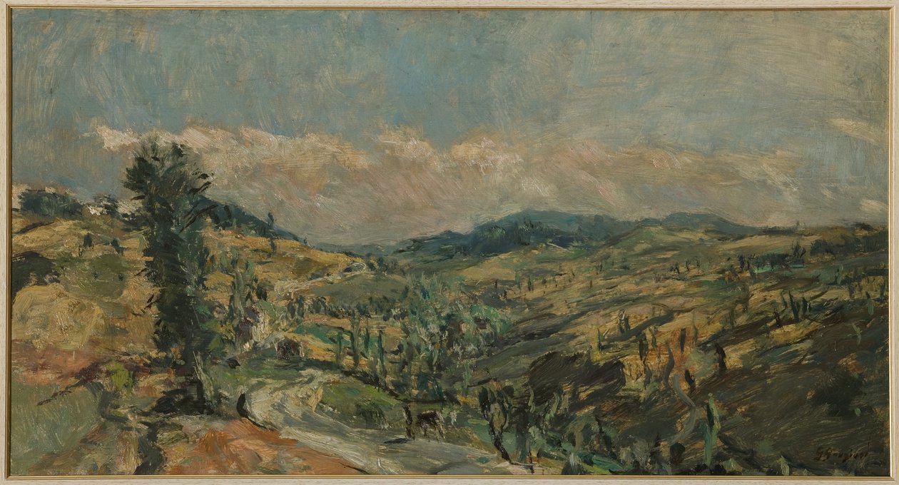 Paysage avec cyprès - Giuseppe Graziosi
