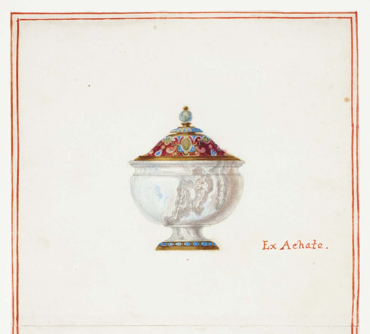 Bol couvert en agate - Giuseppe Grisoni