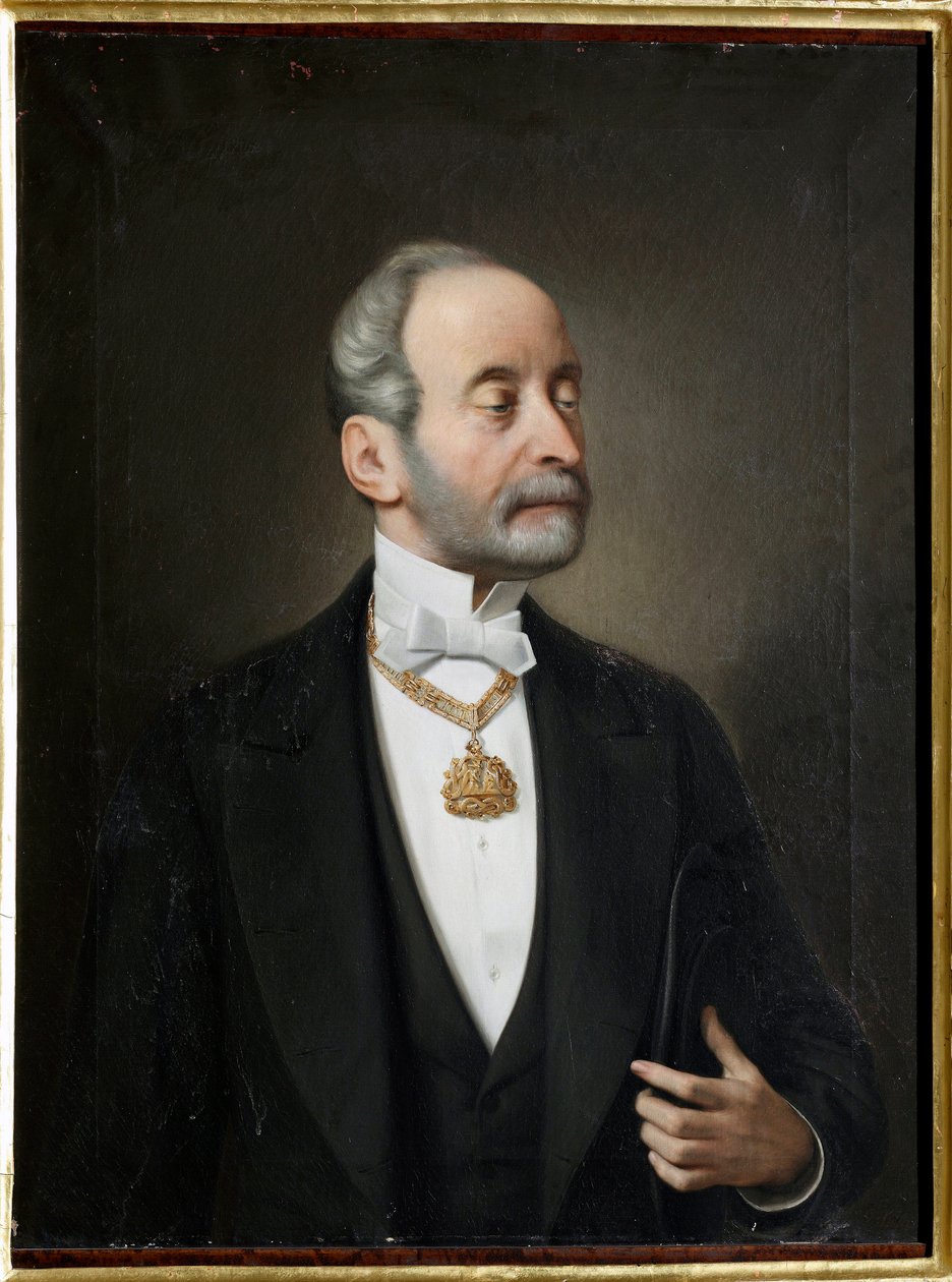 Portrait de Raffaele de Ferrari, duc de Galliera (1803-1876) Peinture de Giuseppe Isola (1808-1893) 1876 Gênes, Musei di Strada Nuova - Giuseppe Isola