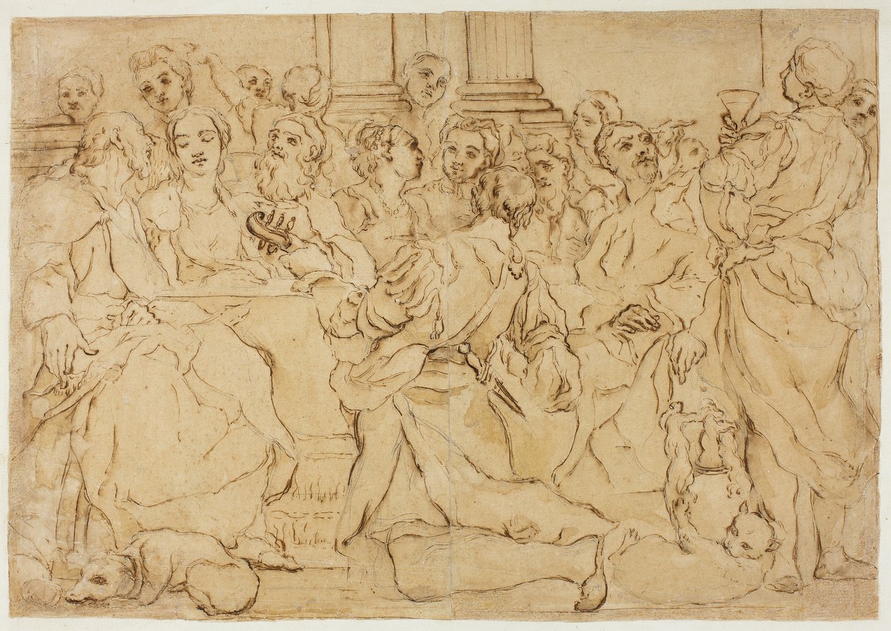 Étude pour les Noces de Cana - Giuseppe Maria Crespi