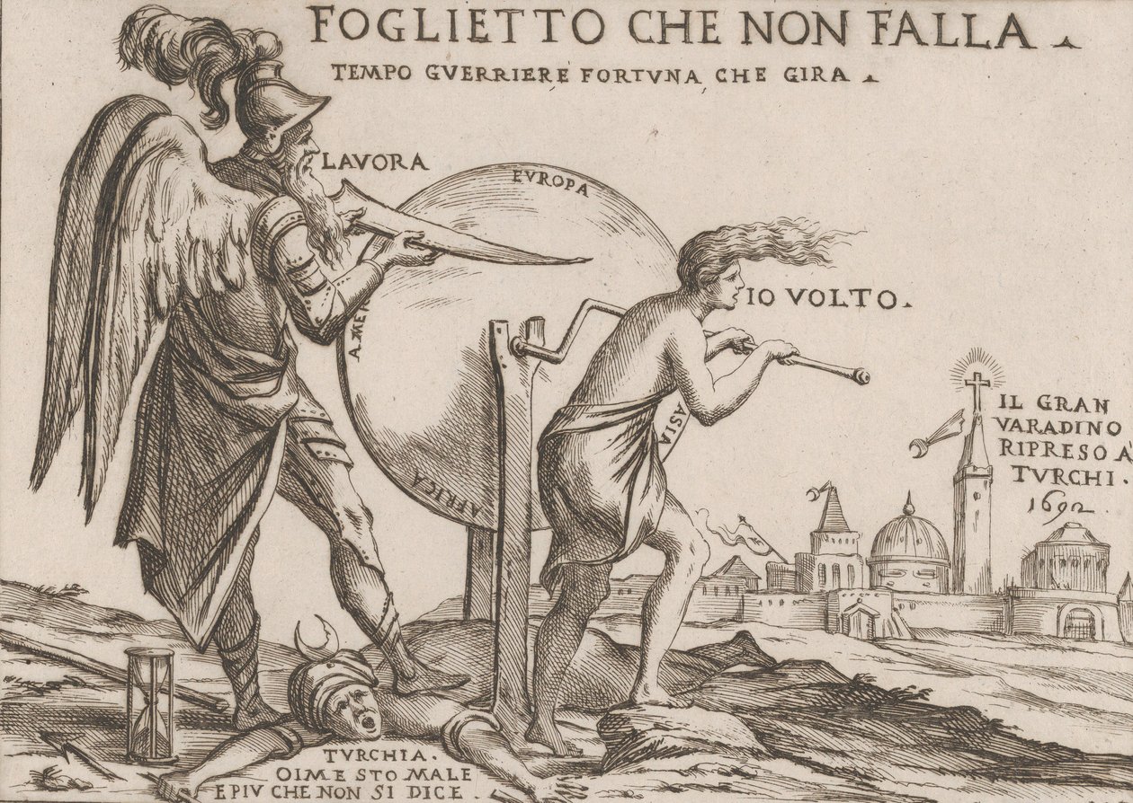 Allégorie relative aux fortunes des Turcs, vers 1692 - Giuseppe Maria Mitelli
