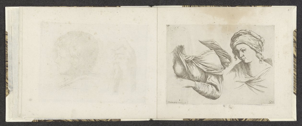 Buste de femme et torse de femme - Giuseppe Maria Mitelli