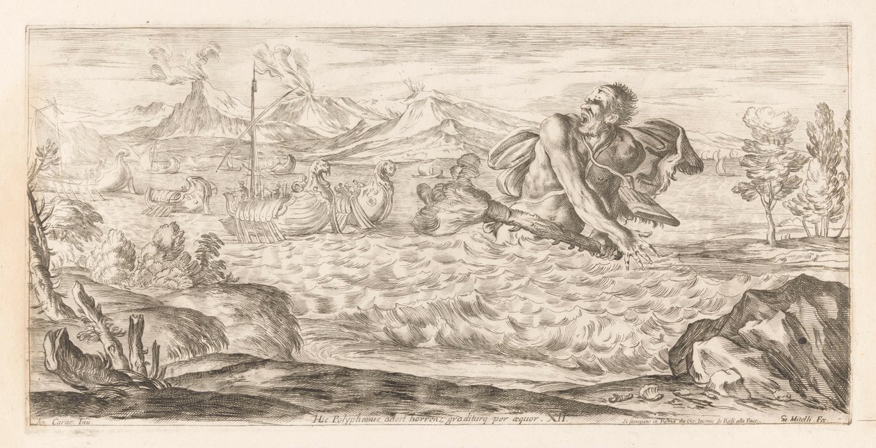 Polyphemus poursuit la flotte d