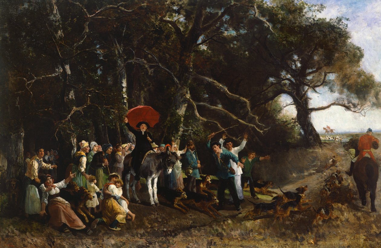 Sermon interrompu - Giuseppe Palizzi