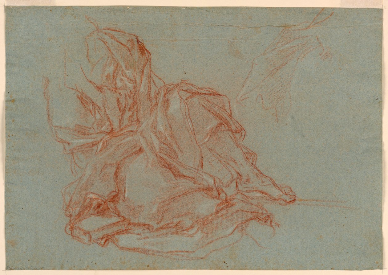 Études pour un jeune homme, draperie - Giuseppe Passeri