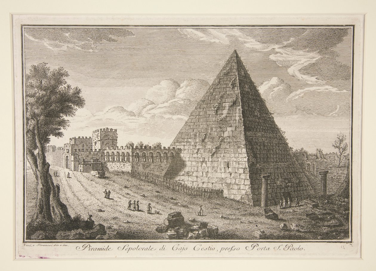 Pyramide de Cestius - Giuseppe Vasi