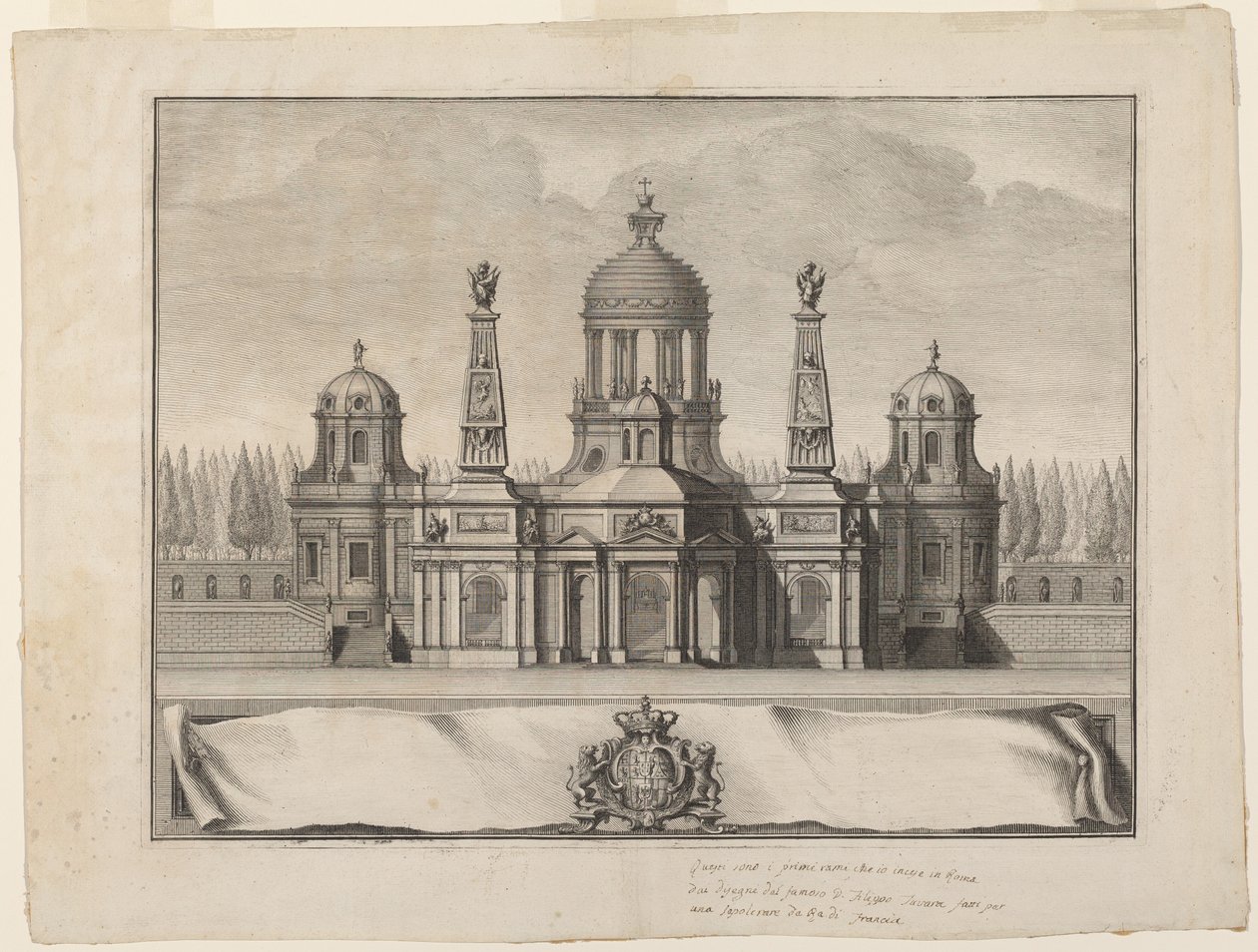 Sépulcre pour les Rois de France - Giuseppe Vasi after Filippo Juvarra