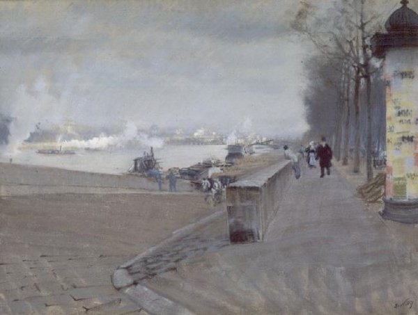 La Seine à Paris - Giuseppe de Nittis