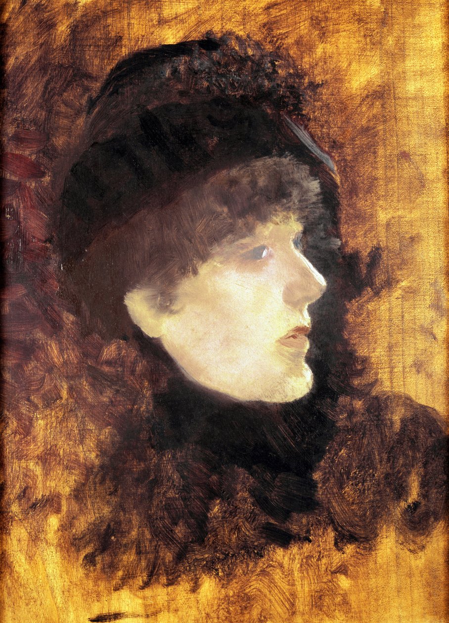 Portrait de Sarah Bernhardt - Giuseppe or Joseph de Nittis