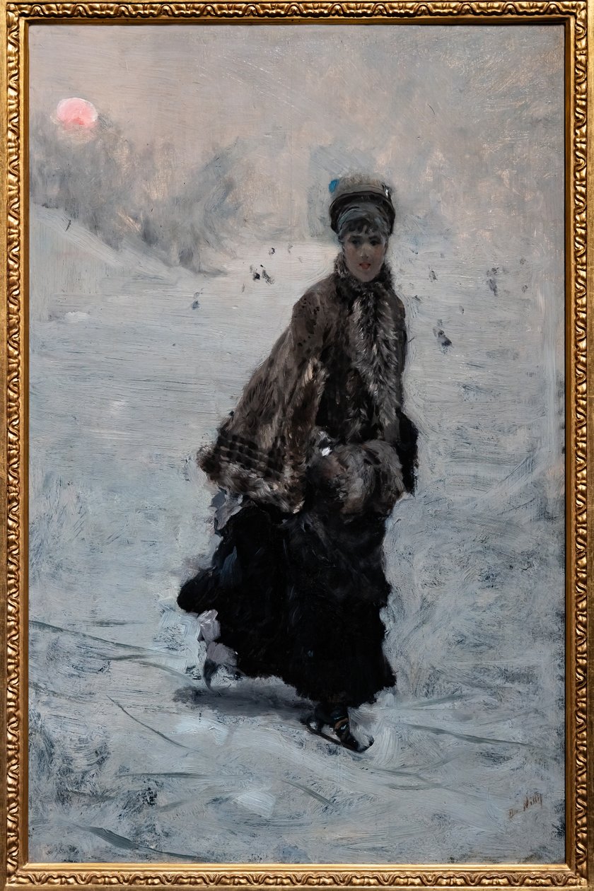 Le patineur - Giuseppe or Joseph de Nittis