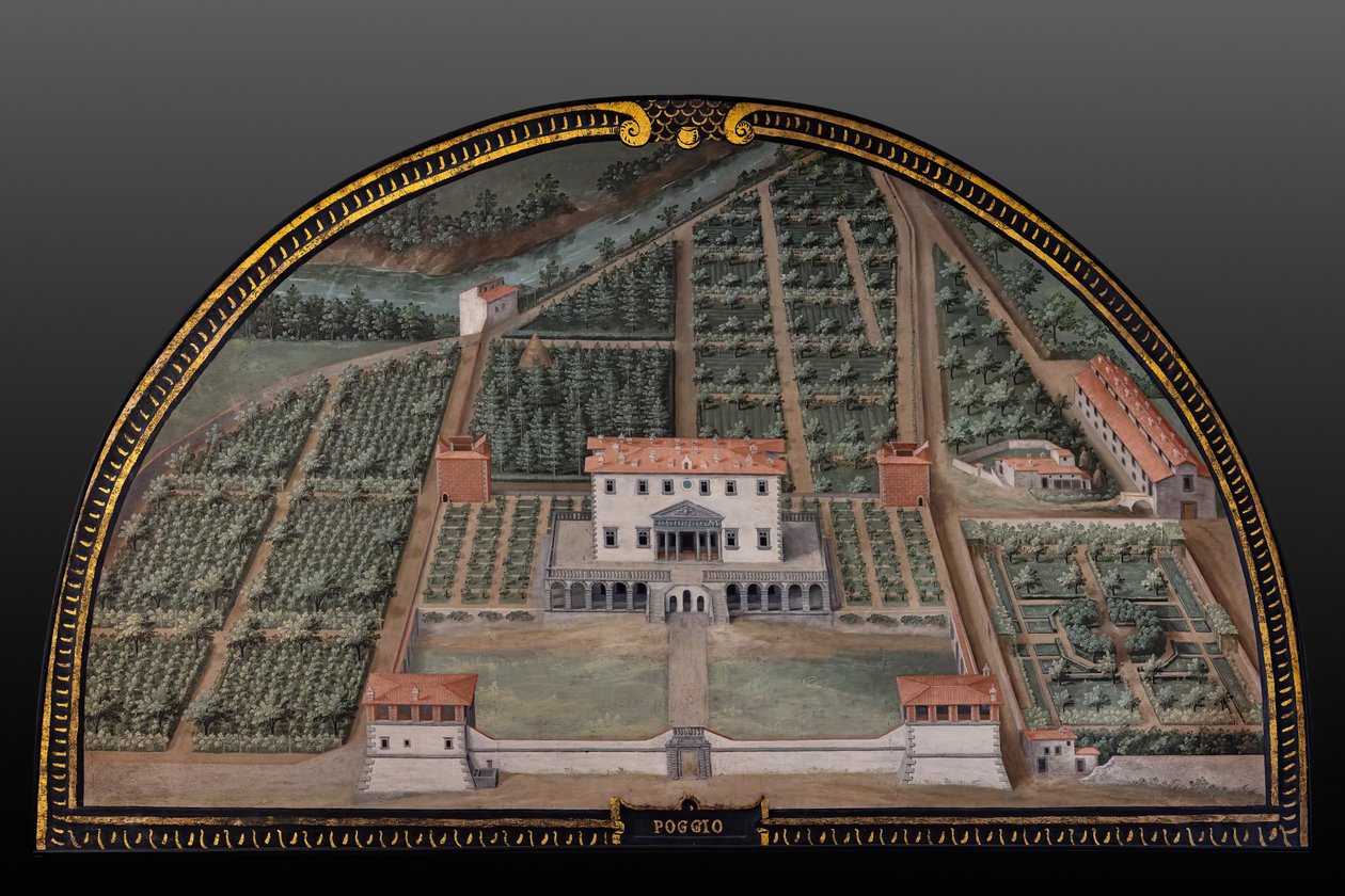 la villa Médicis de Poggio a Caiano - Giusto Utens