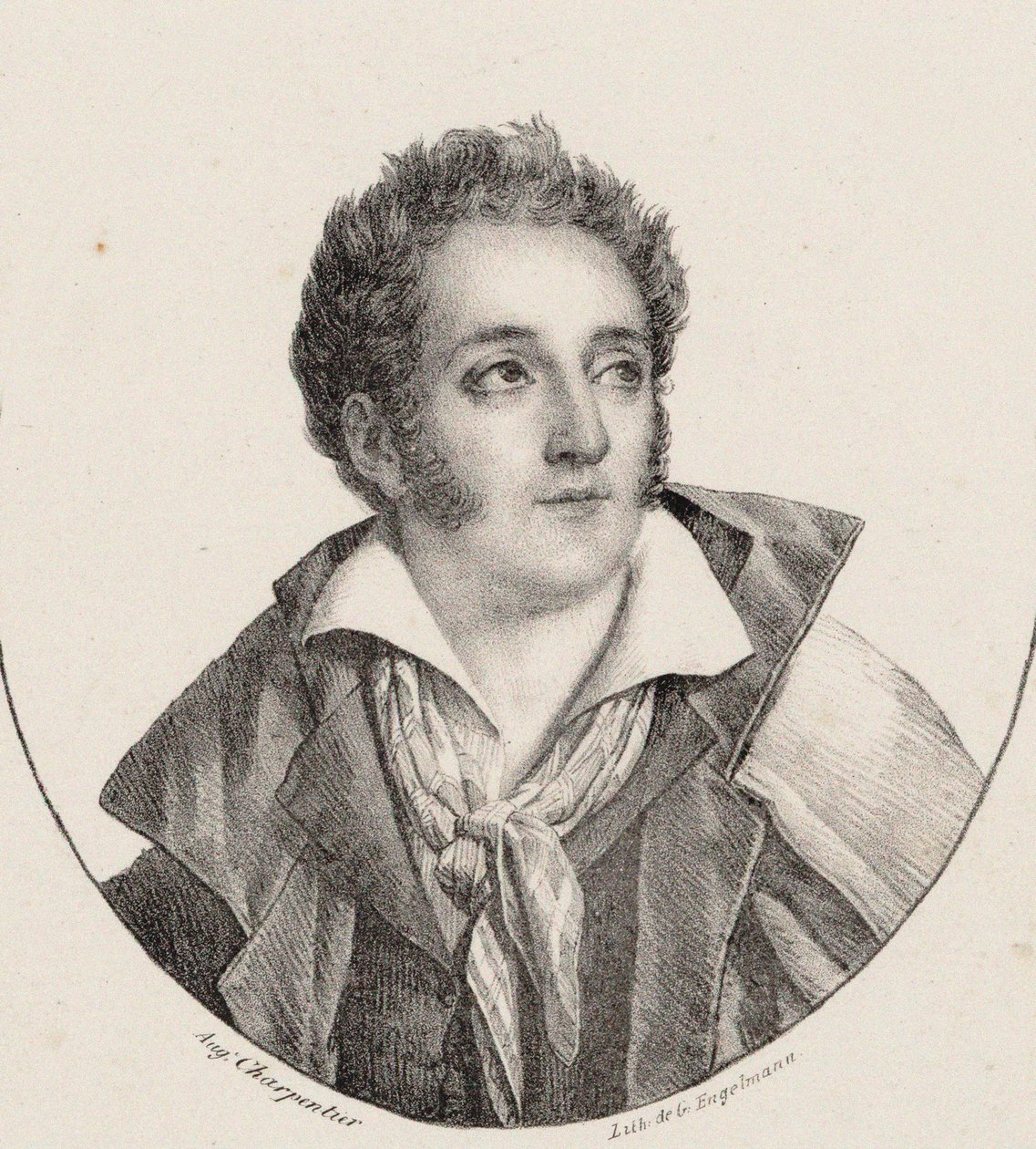 Portrait du compositeur François Charles Mansui 1785-1847 - Godefroy Engelmann
