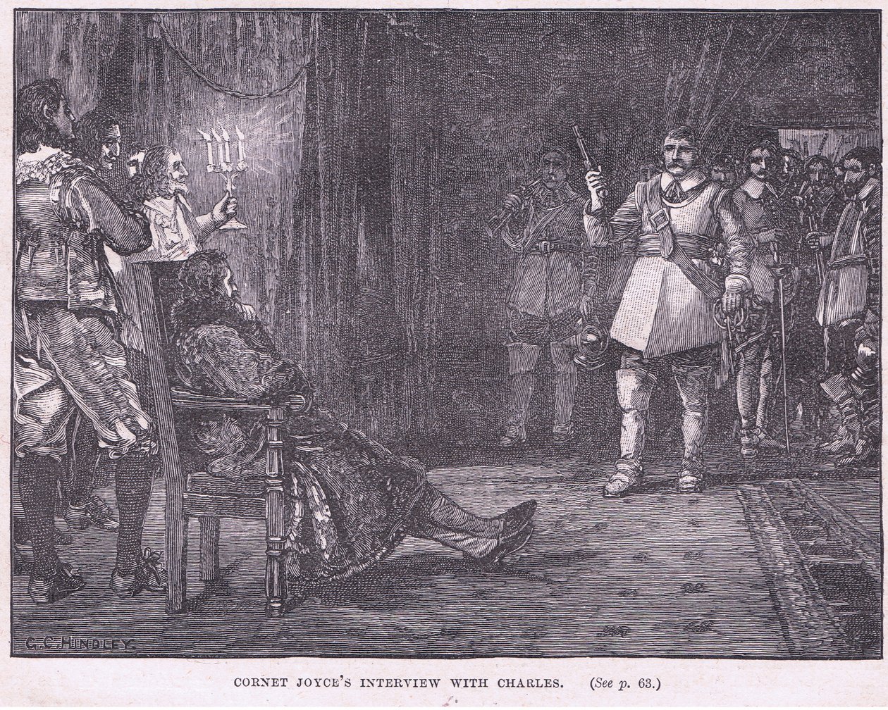 Entrevue du cornet Joyce avec Charles Ier en 1647 - Godfrey C. Hindley