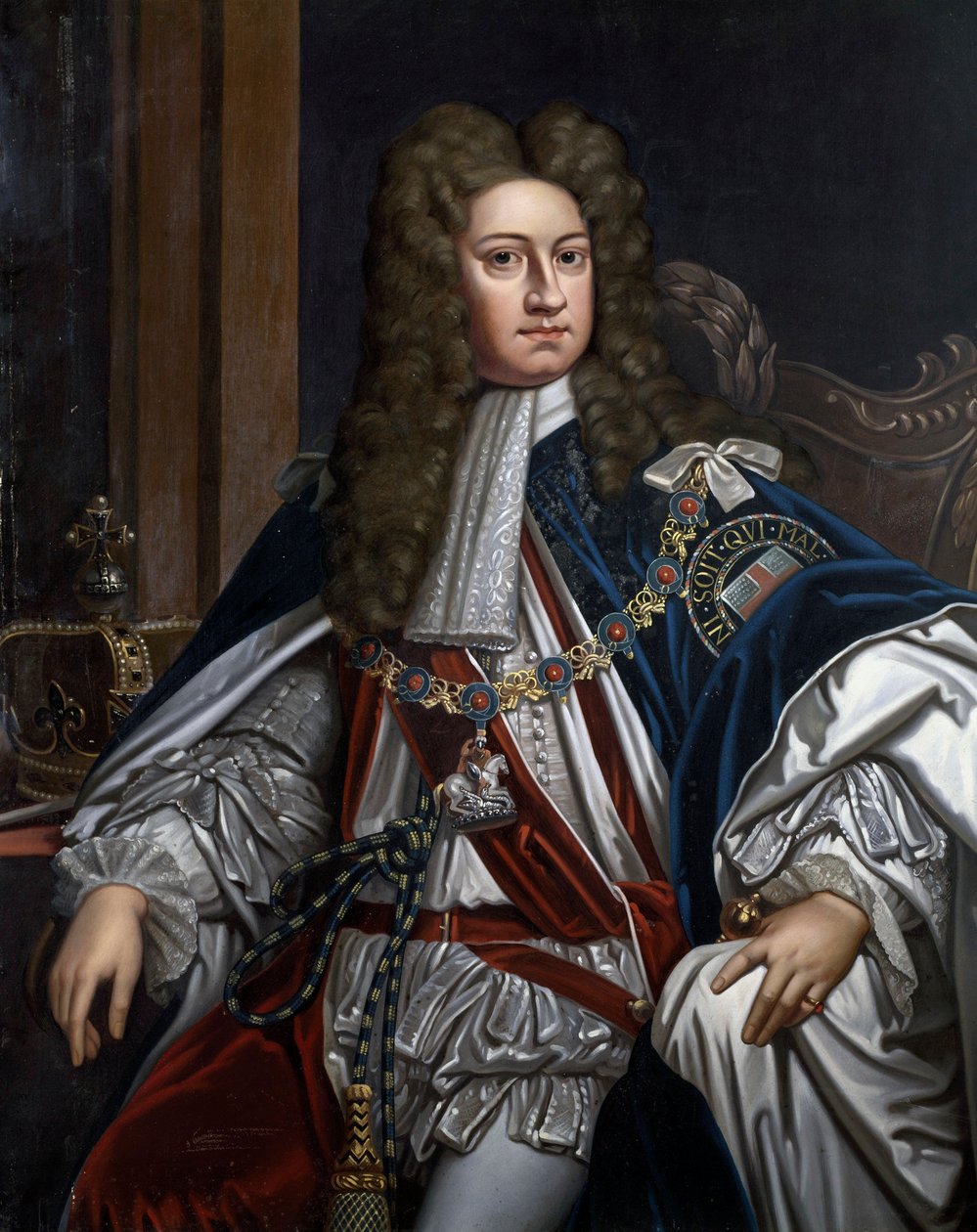 Portrait de George I, roi de Grande-Bretagne (1660-1727) - Godfrey Kneller
