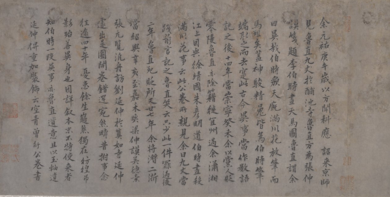 Détail de Cinq Chevaux de Tribut - Gonglin Li