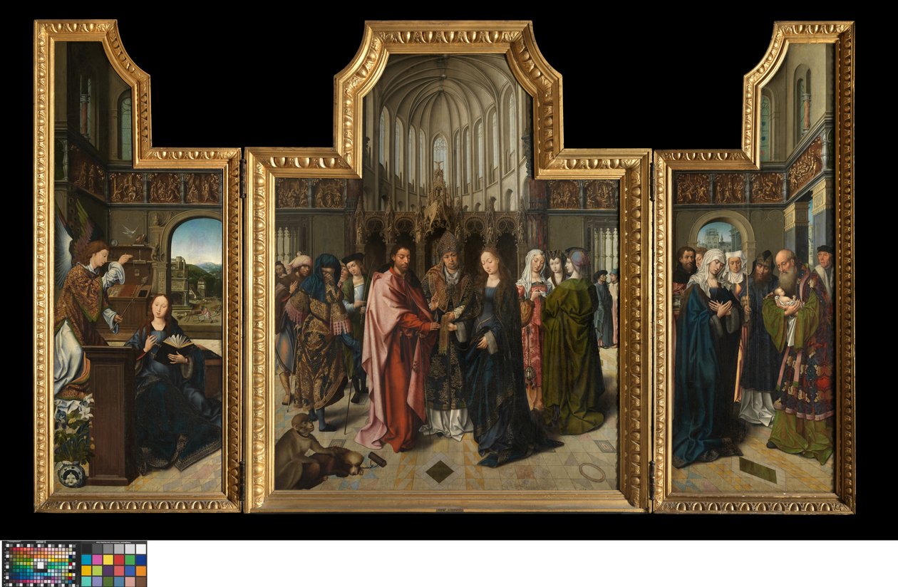 Le Triptyque Colibrant, vers 1517 - Goossen van der (1465-c.1538) Weyden