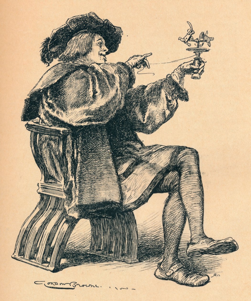 Les Marionnettes, vers 1900 - Gordon Frederick Browne
