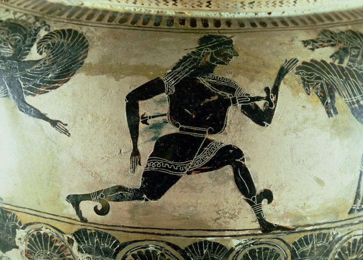 Persée fuyant les Gorgones, détail d