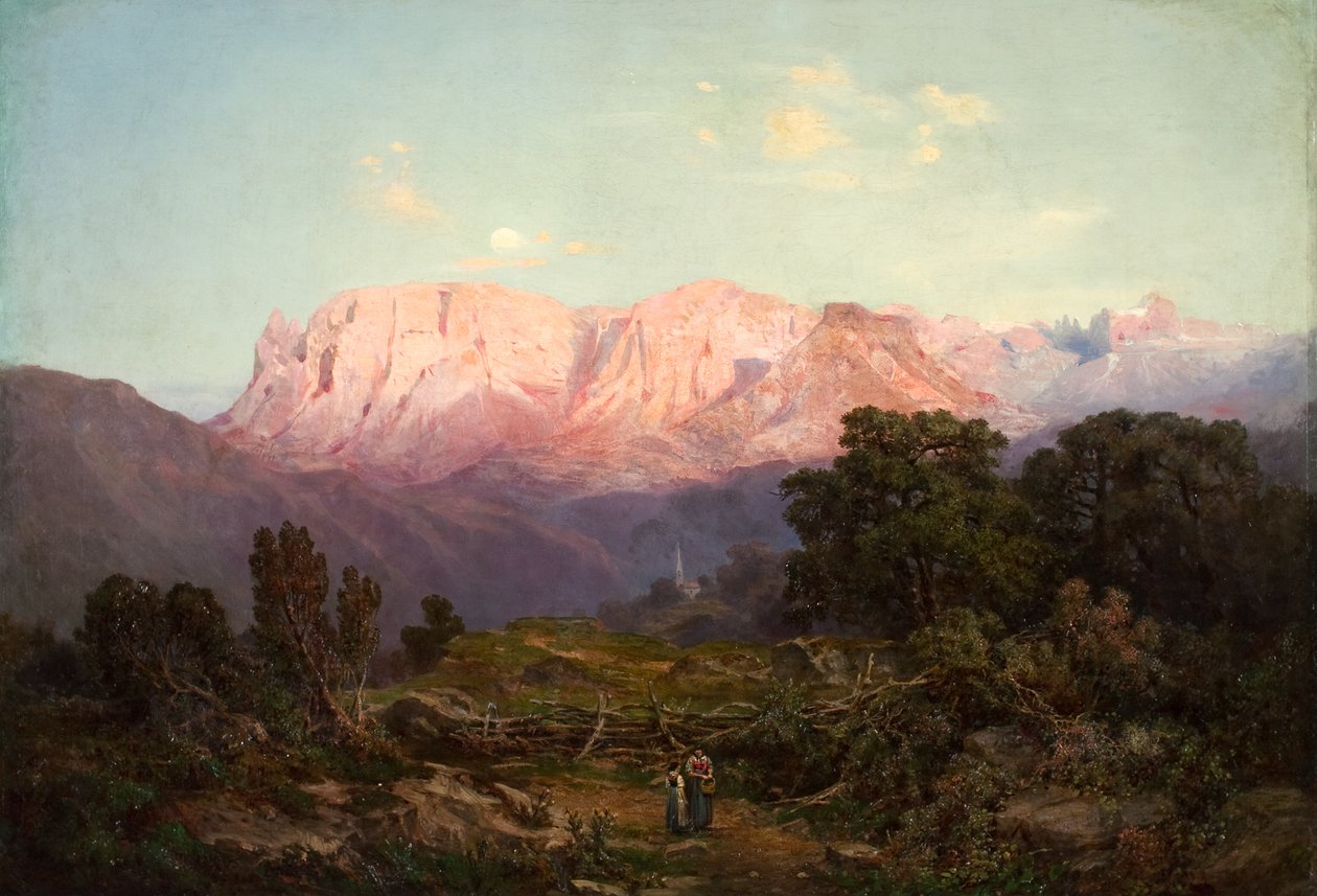 Schlern avec Rosengarten vu de Rampeun - Gottfried Seelos