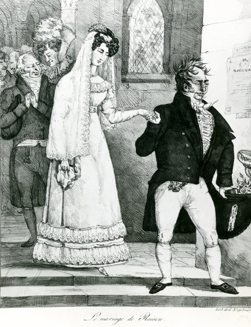 Le Mariage de Convenance, 1822 - Gottfried or Godefroy Engelmann