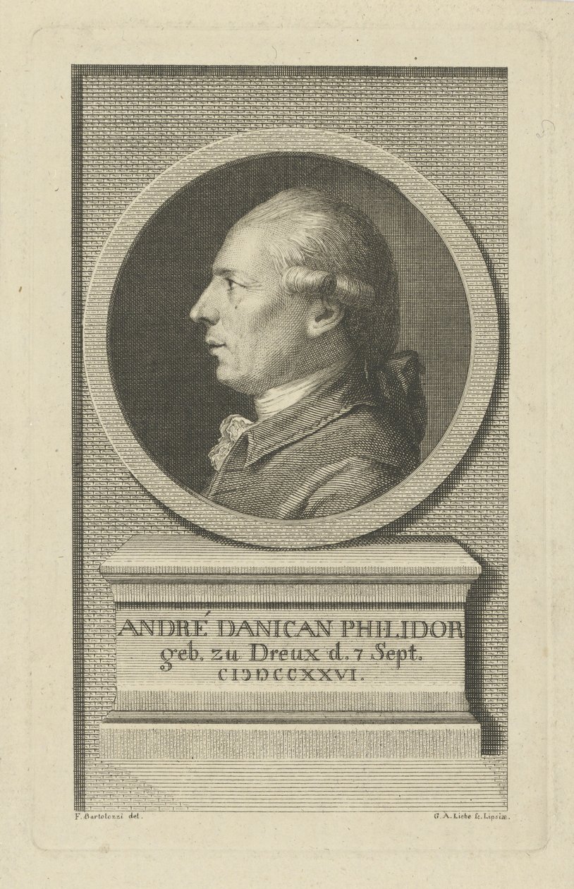 Portrait de François-André Danican Philidor - Gottlob August Liebe