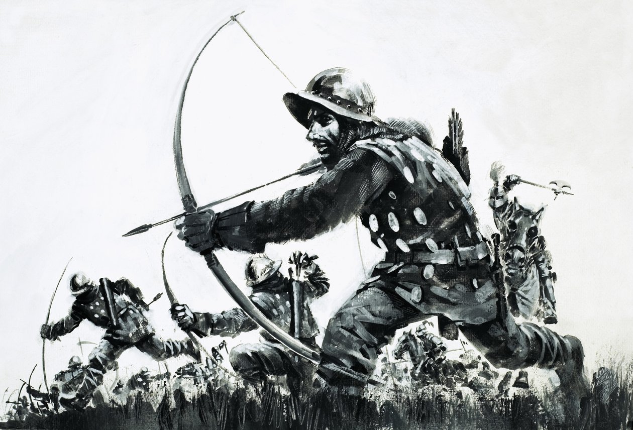 Les archers à la bataille de Bannockburn - Graham Coton
