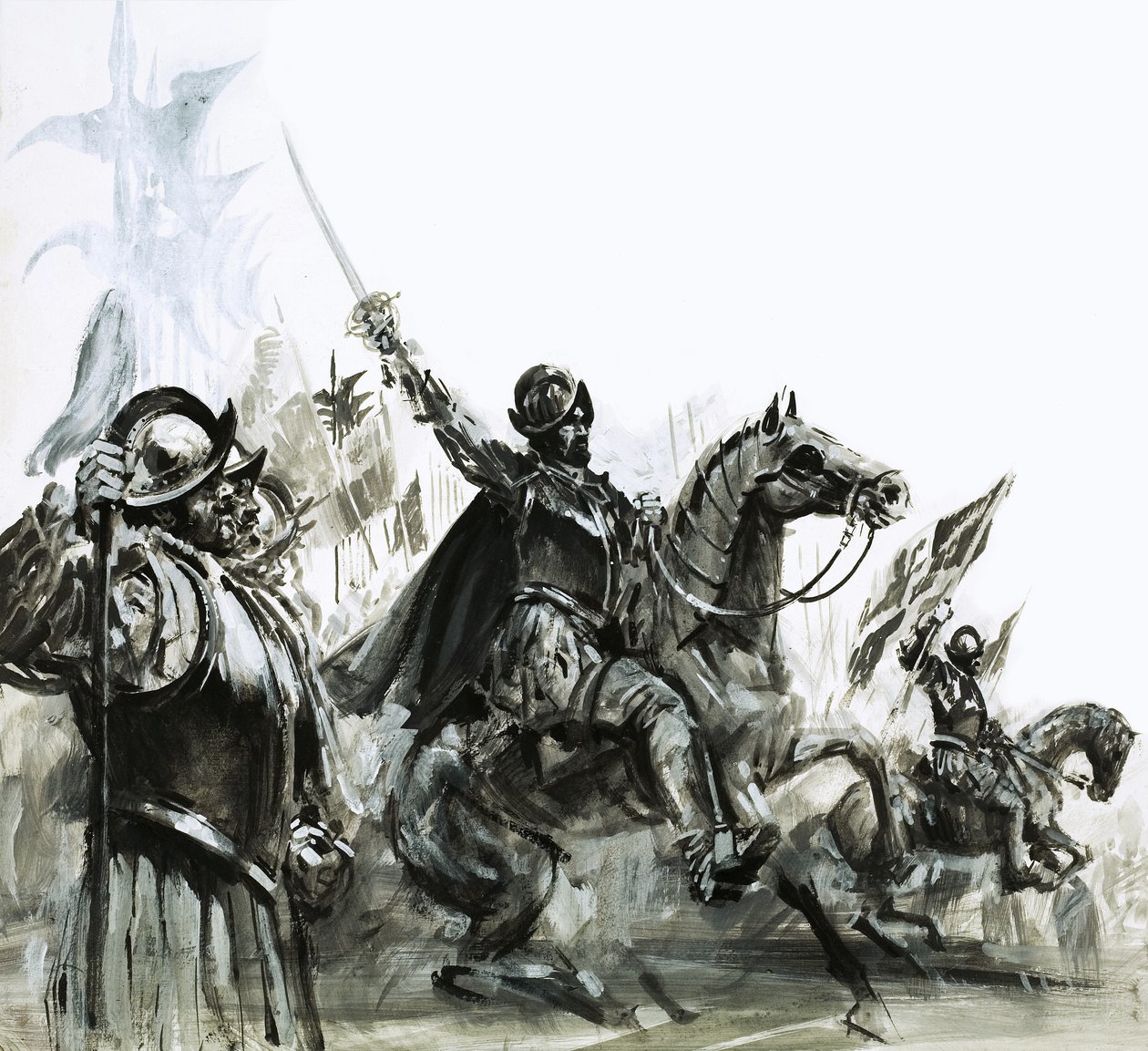 Francisco de Coronado à la tête de son expédition au Mexique - Graham Coton
