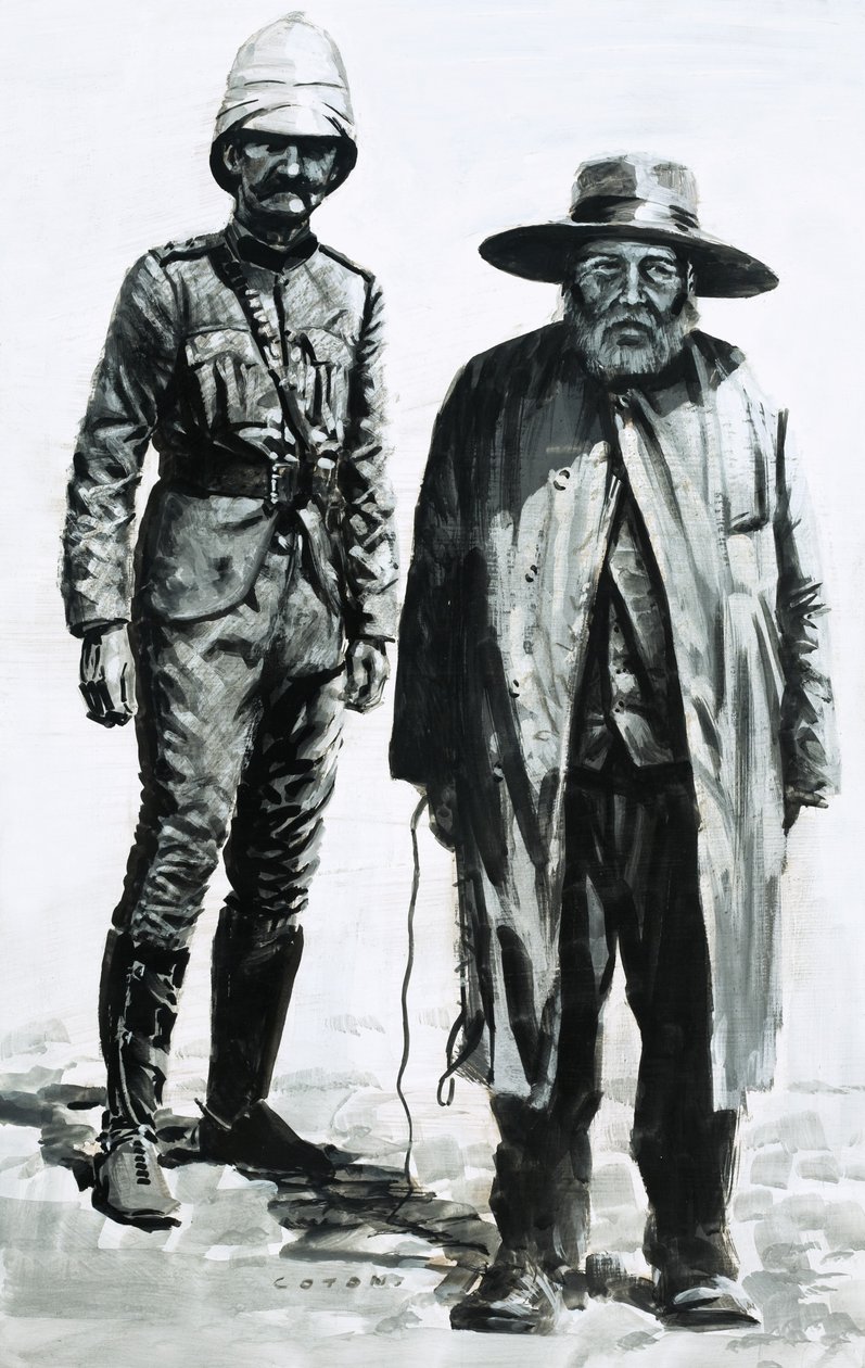 Le vainqueur de la bataille de Spion Kop, Lord Roberts, et le général boer, Cronja - Graham Coton