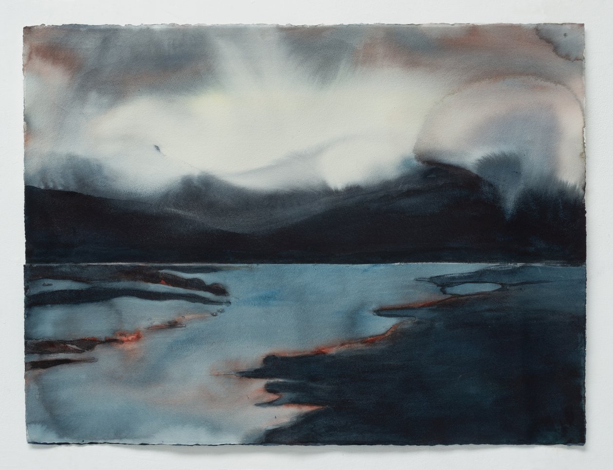 Fjord 2, 2025 (aquarelle) - Graham Dean