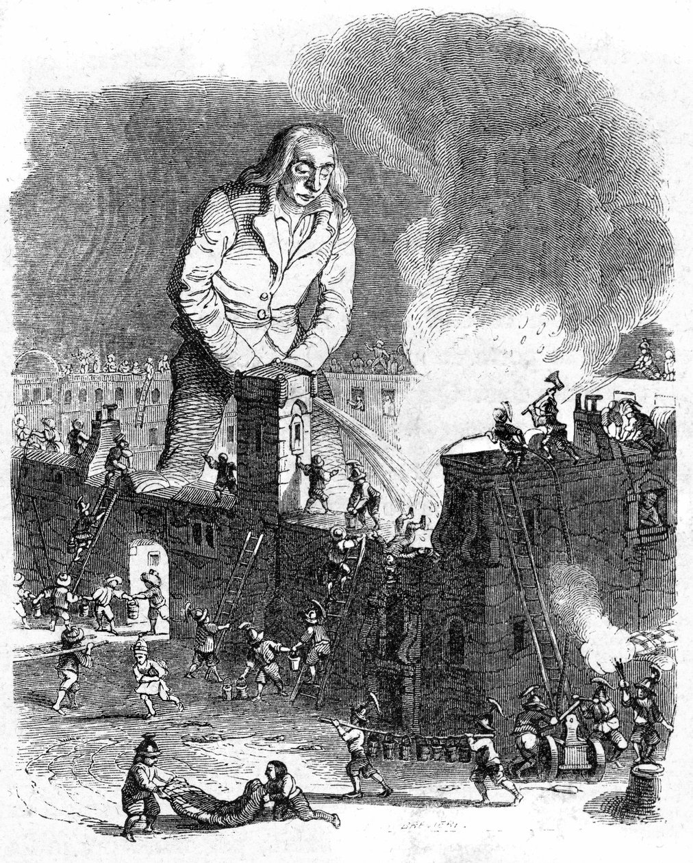 Illustration pour Les Voyages de Gulliver écrit par Jonathan Swift - Grandville (1803 47)