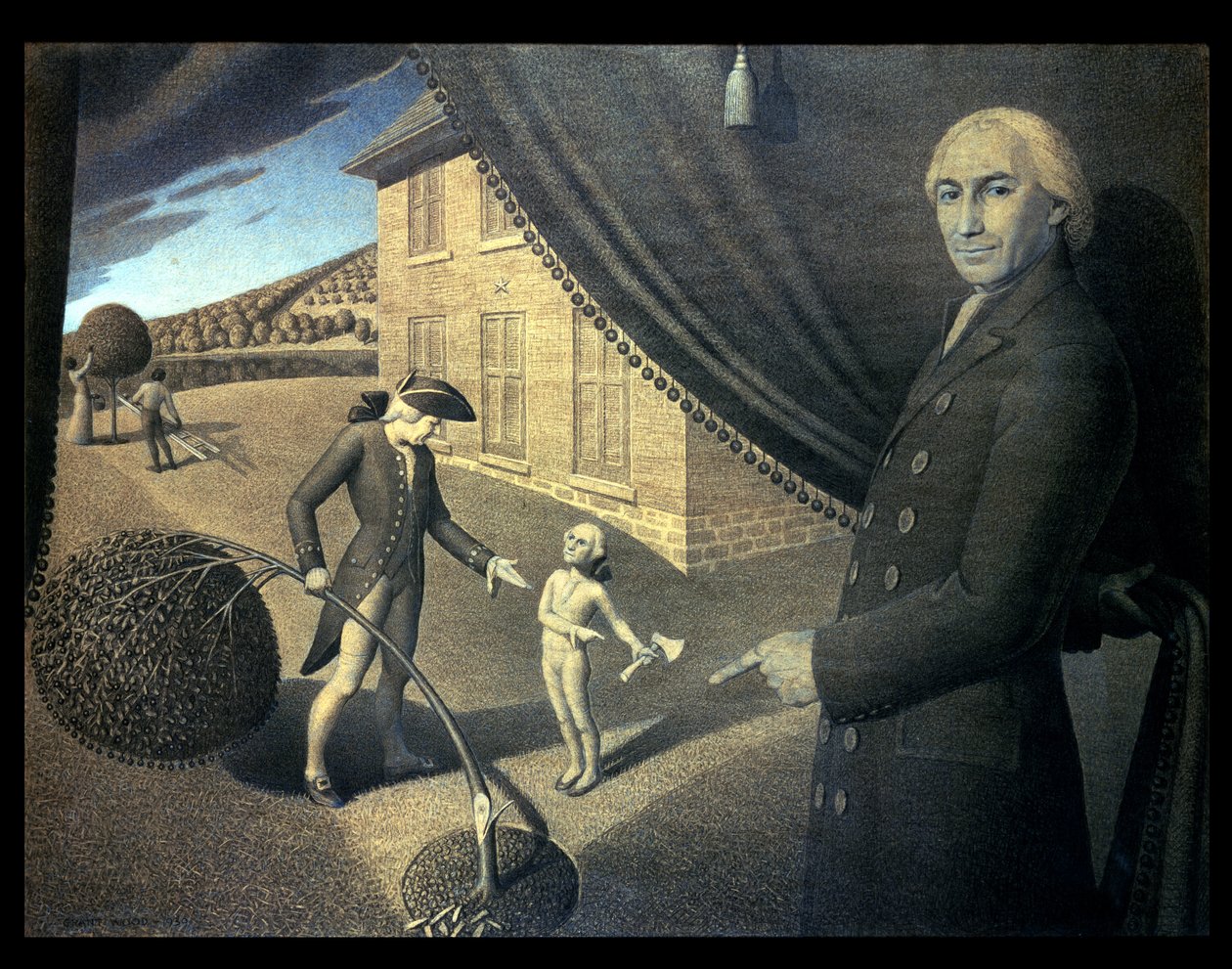 La fable de Parson Weems - Grant Wood