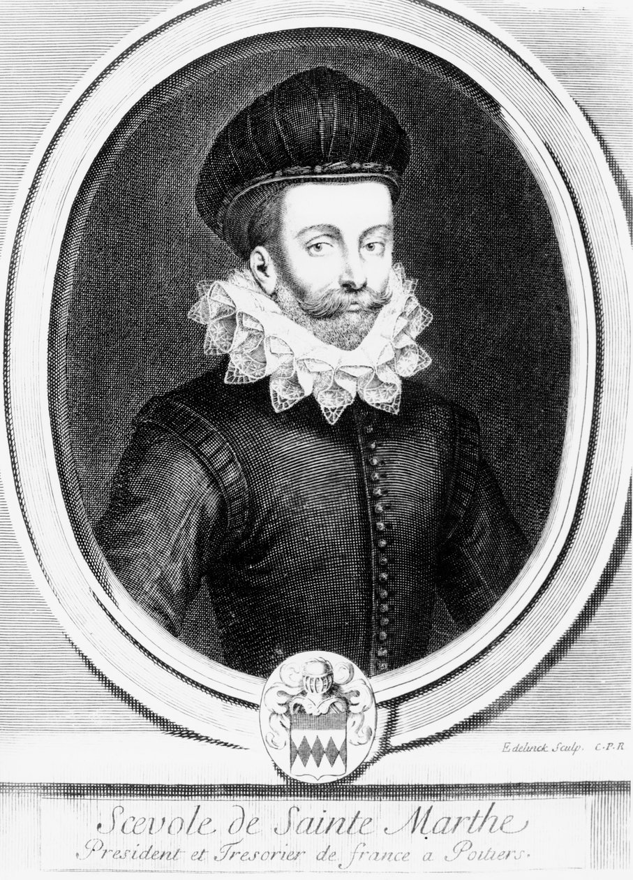 Portrait de Scévole de Sainte-Marthe - Gérard Edelinck