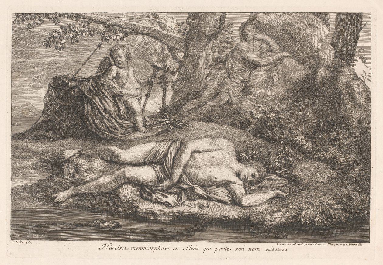 Narcisse et Écho - Gérard Audran