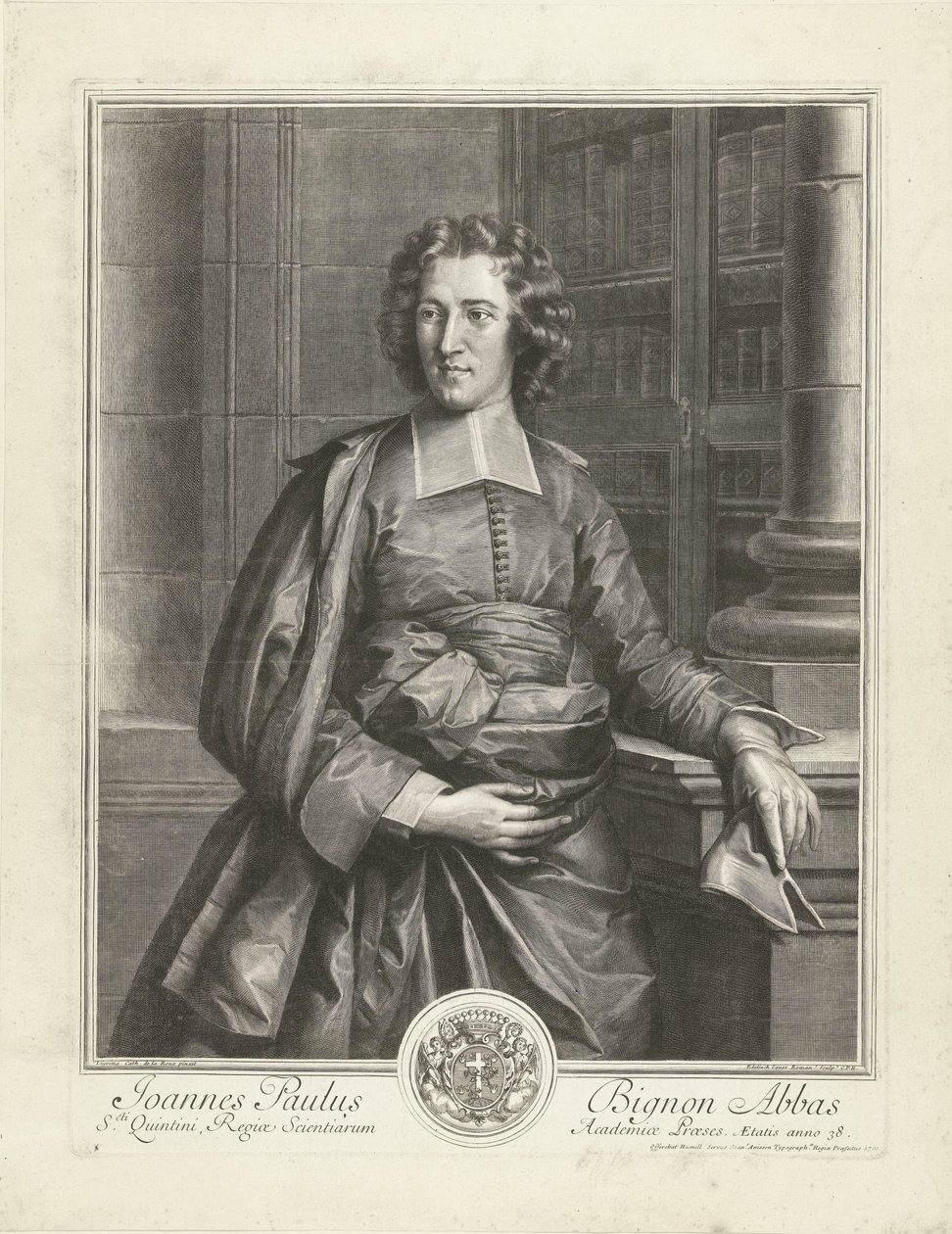 Portrait de Jean Paul Bignon - Gérard Edelinck