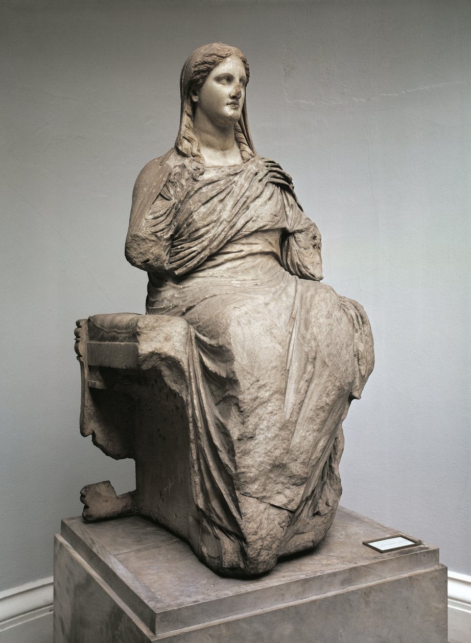 Déméter, statue de Knidos, Asie Mineure, vers 350 av. J.-C. - Greek