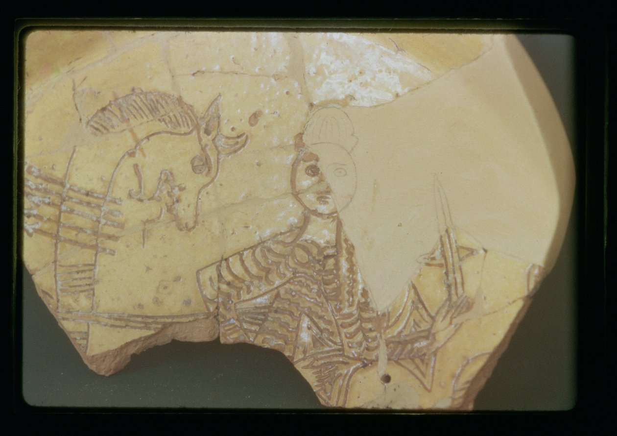 Digenis Akritas et Dragon (céramique) - Greek School