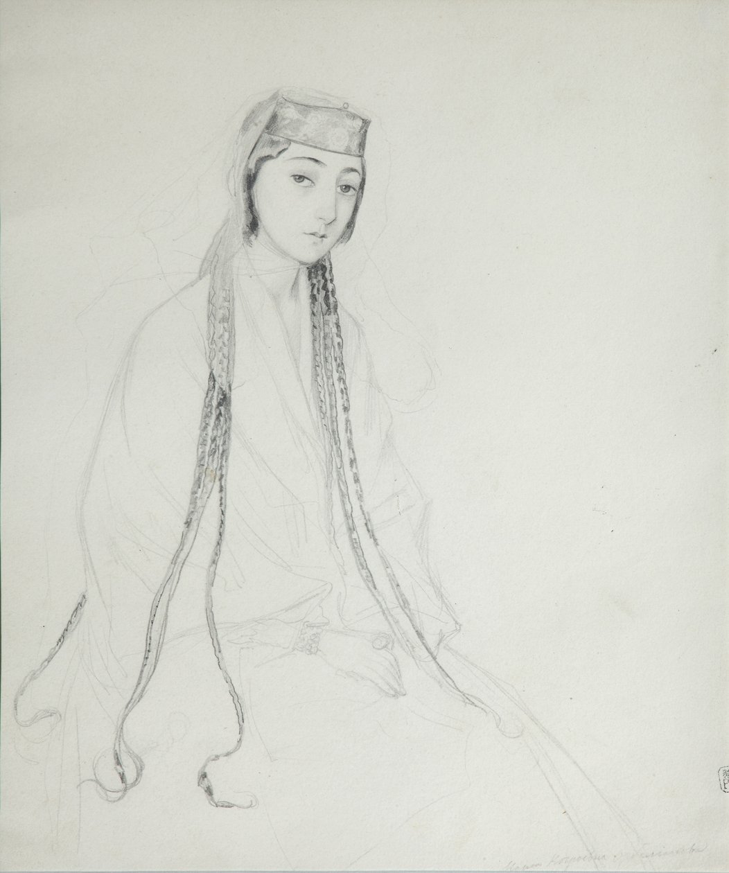 Portrait de la princesse Maria Maiko Orbeliani 1818-1849, 1840-1842 - Grigori Grigorevich Gagarin