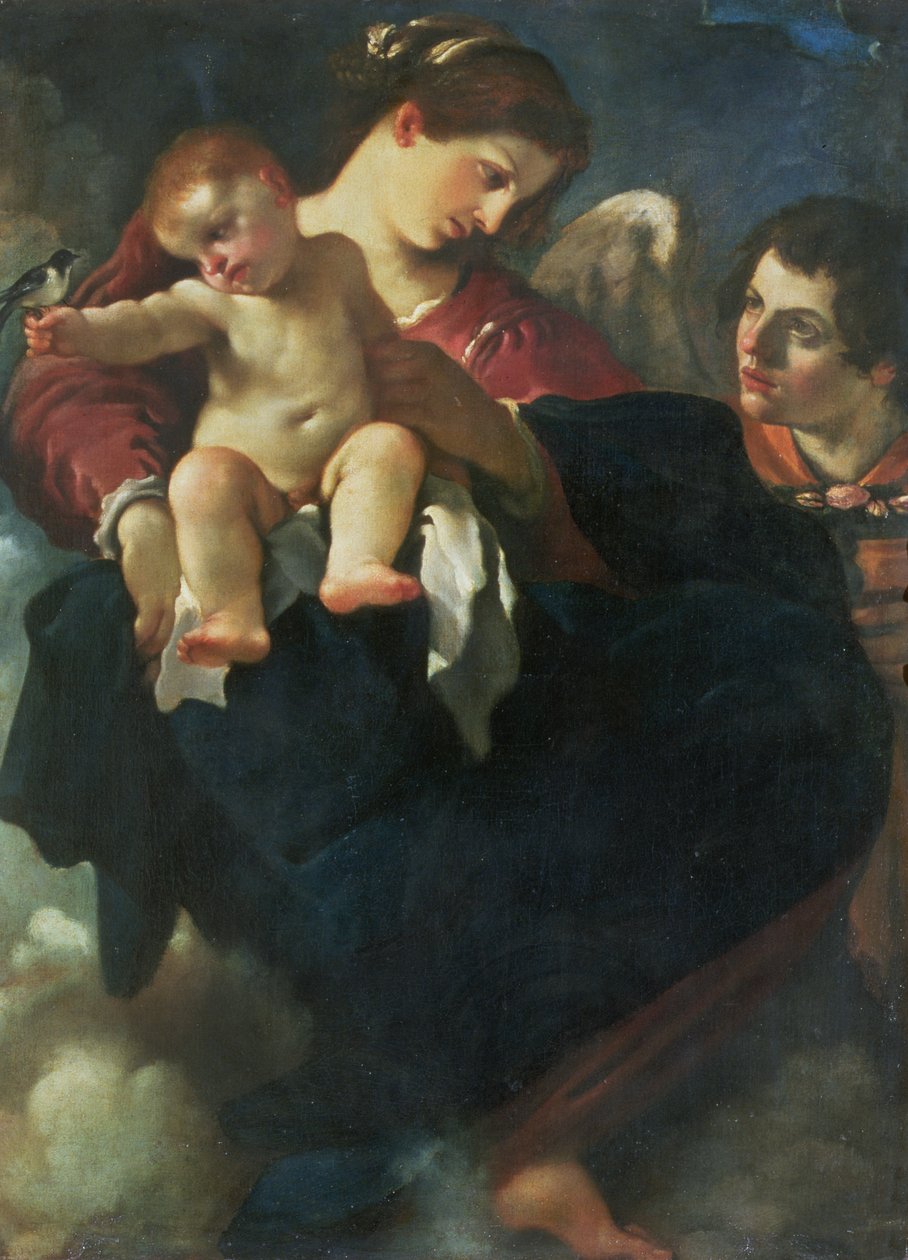 Madone et enfant avec une hirondelle (Madonna della Rondinella) - Giovanni Francesco Barbieri
