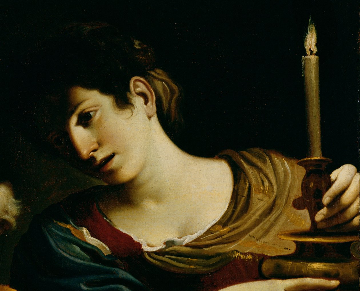 Le reniement de Saint Pierre (détail) - Giovanni Francesco Barbieri