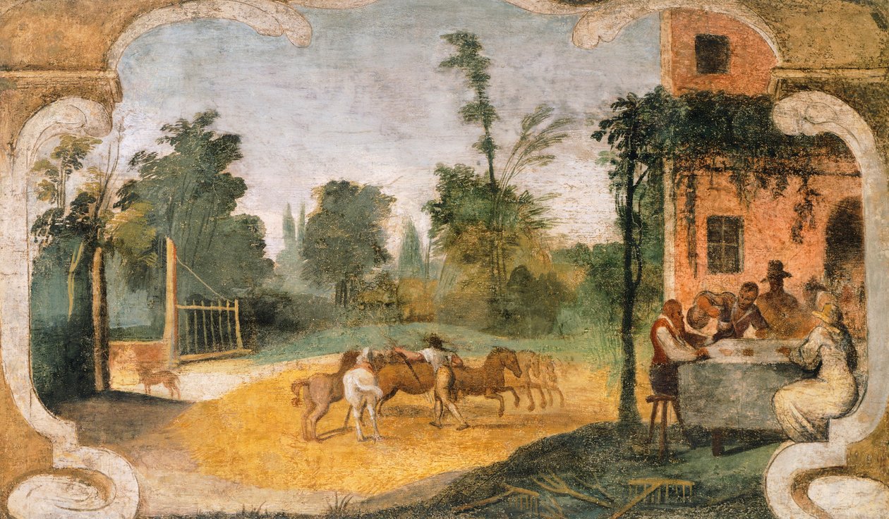 Le battage - Guercino