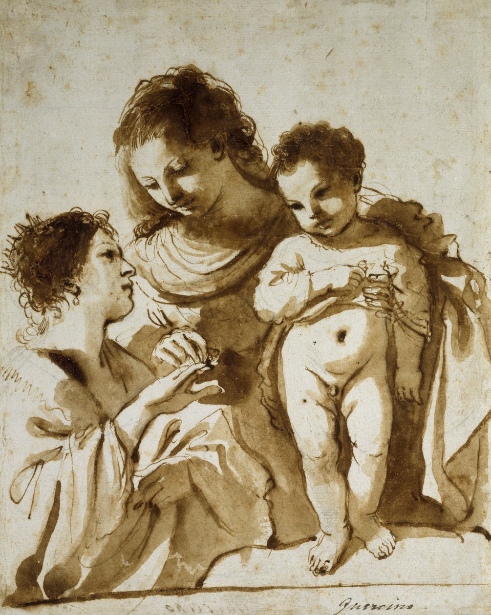 Le mariage mystique de Sainte Catherine, 1618-19 - Guercino