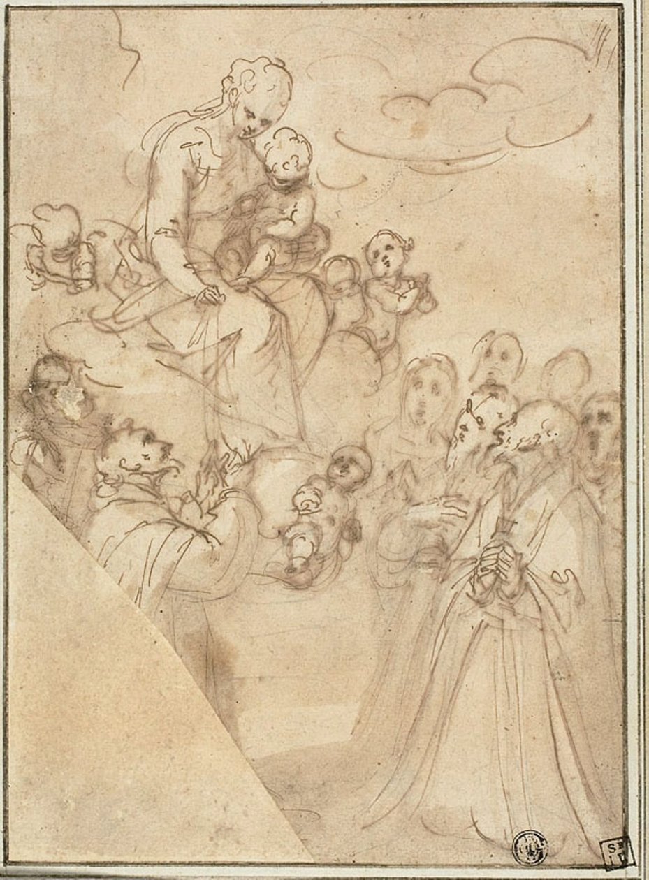 Madone du Rosaire, avec Dominique et d