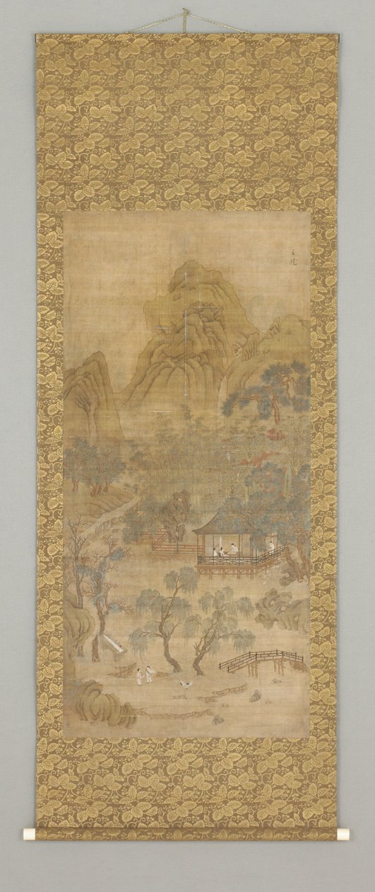 Shanshui (encre et couleur sur soie) - Gui Xia