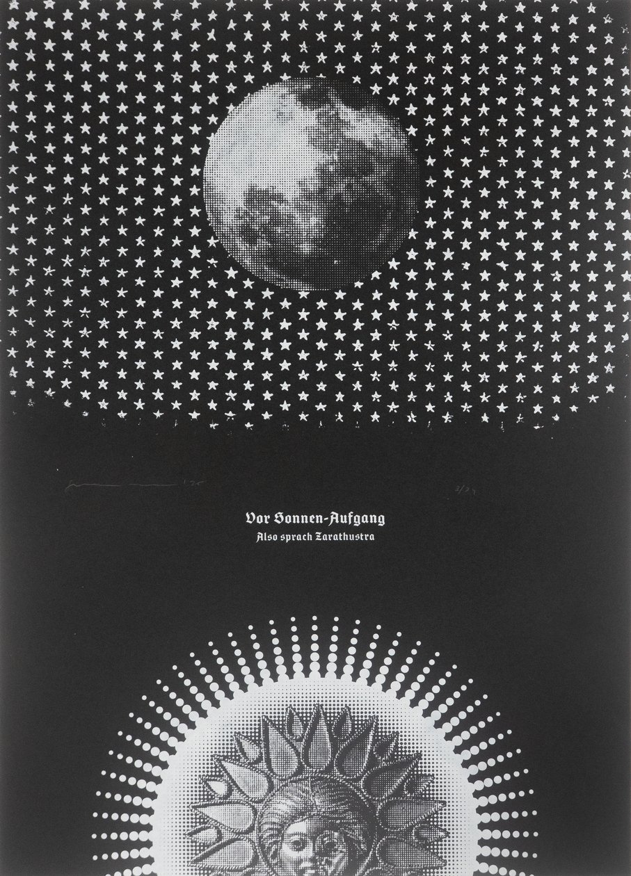 Avant le lever du soleil, Ainsi parlait Zarathoustra, 2025 (sérigraphie) - Guilherme Pontes
