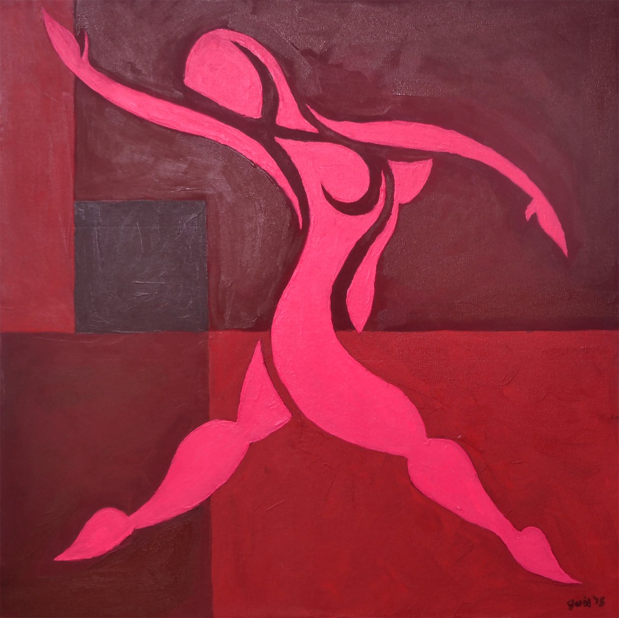 Étude de figure dans un espace cubique version rose, 2015 - Guilherme Pontes