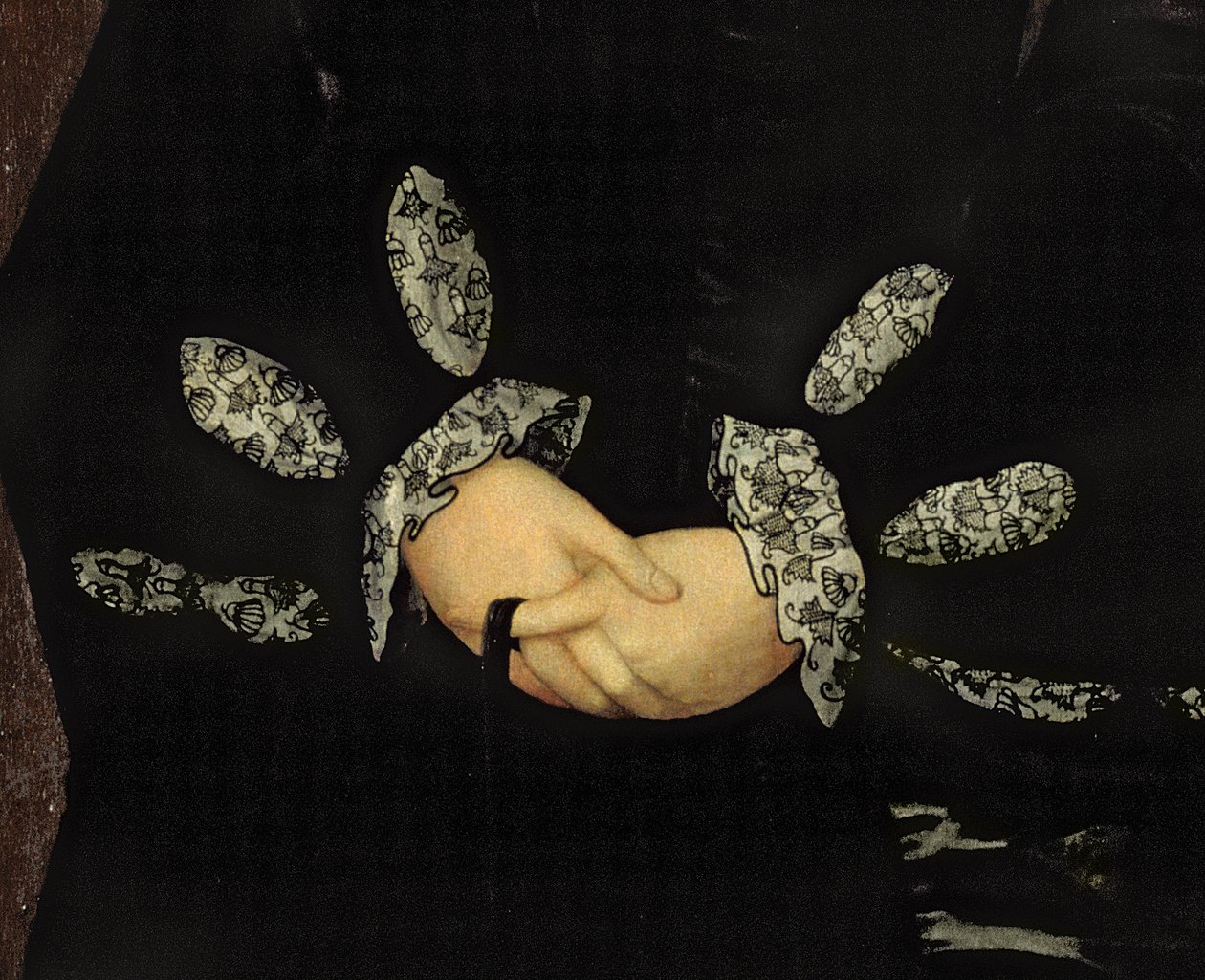 Broderie en blackwork, vers 1546 (détail) - Guillaume Scrots