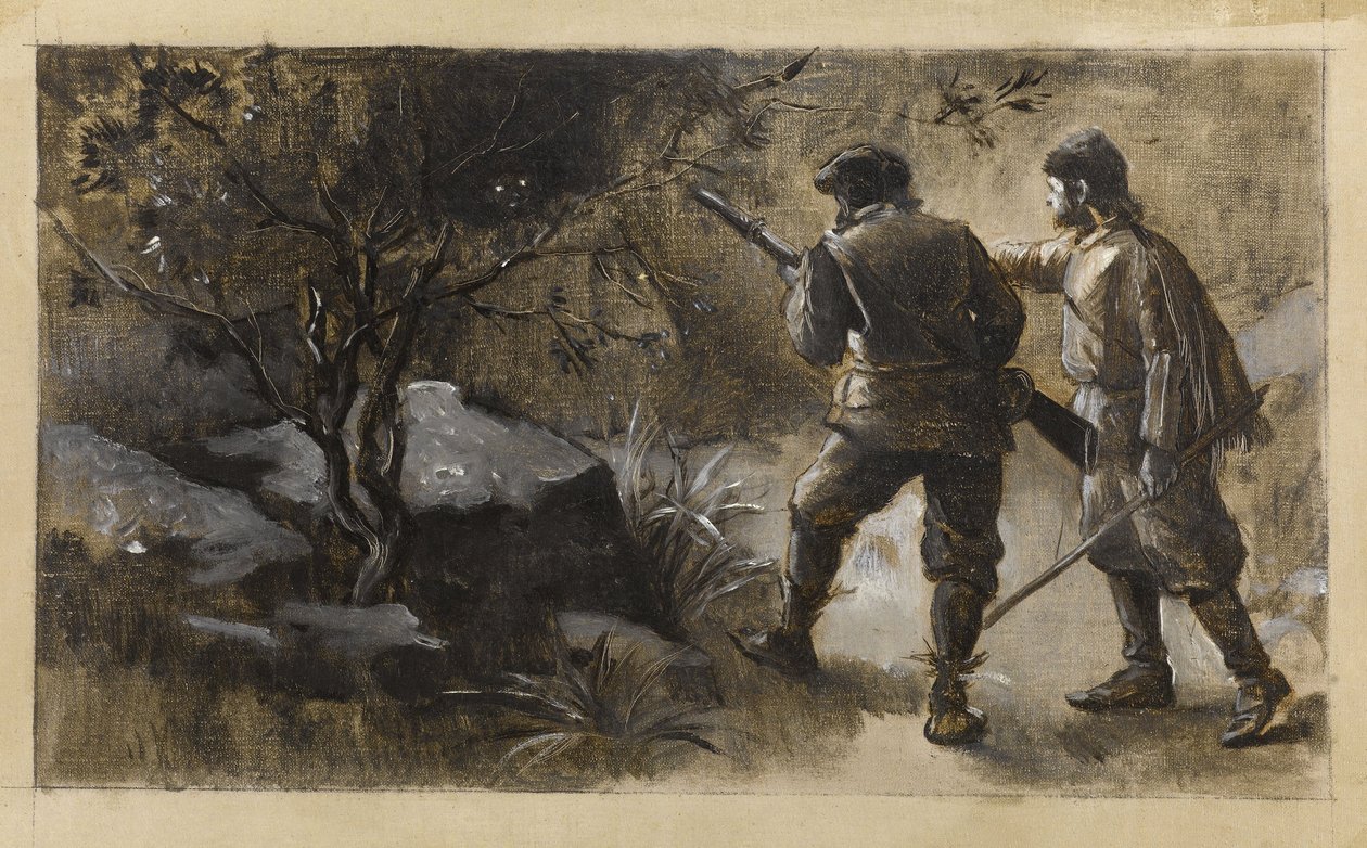 Kennybol et Guldon Stayper, vers 1889 (huile sur toile) - Guillaume Albert Demarest